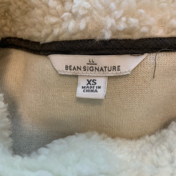 LL Bean Signature High Pile Fleece Pullover XS EUC - Picture 6 of 9